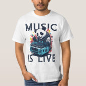 die Musik lebt weiter T-Shirt (Vorderseite)