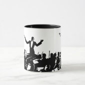 Die Musik leiten - personalisierte Tasse (Zentrum)