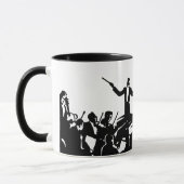 Die Musik leiten - personalisierte Tasse (Links)