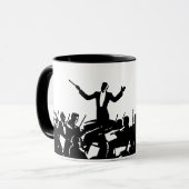 Die Musik leiten - personalisierte Tasse (Vorderseite Links)