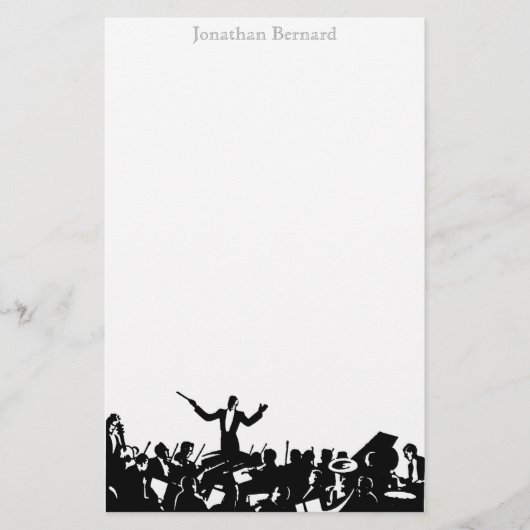 Die Musik leiten - personalisiertes Briefpapier (Vorderseite)