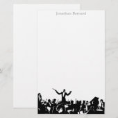 Die Musik leiten - personalisiertes Briefpapier (Vorne/Hinten)