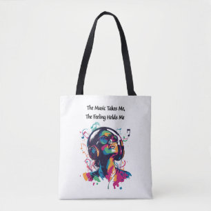 "Die Musik nimmt mich, das Gefühl hält mich" Musik Tasche