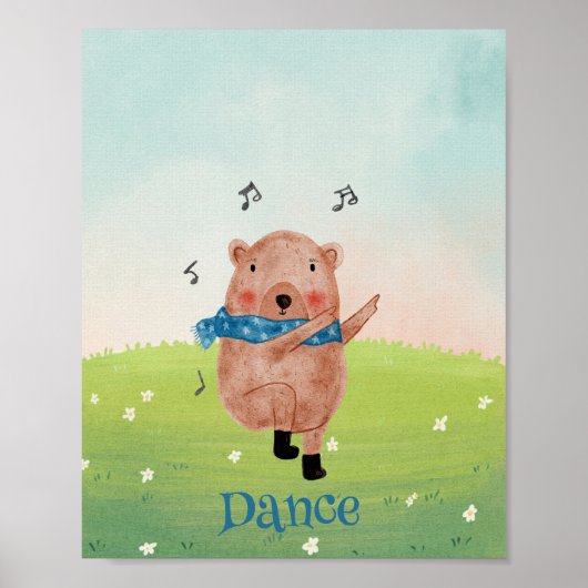 Die Musik sehen, den Tanz hören Poster (Vorne)