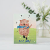 Die Musik sehen, den Tanz hören Postkarte (Stehend Vorderseite)