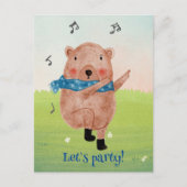 Die Musik sehen, den Tanz hören Postkarte (Vorderseite)