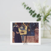 Die Musik von Klimt Gustav Postkarte (Stehend Vorderseite)