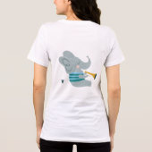 Die musikalische Elefant Tri-Blend Shirt (Rückseite)