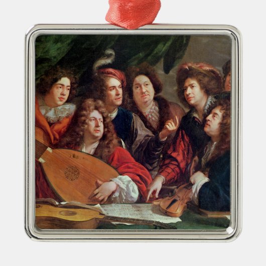 Die musikalische Gesellschaft, 1688 Ornament Aus Metall (Vorne)