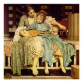 Die musikalische Lektion Frederic Leighton Glossy Poster (Vorderseite)