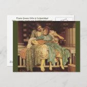 Die musikalische Lektion vor Raphaelite Art Postkarte (Vorne/Hinten)