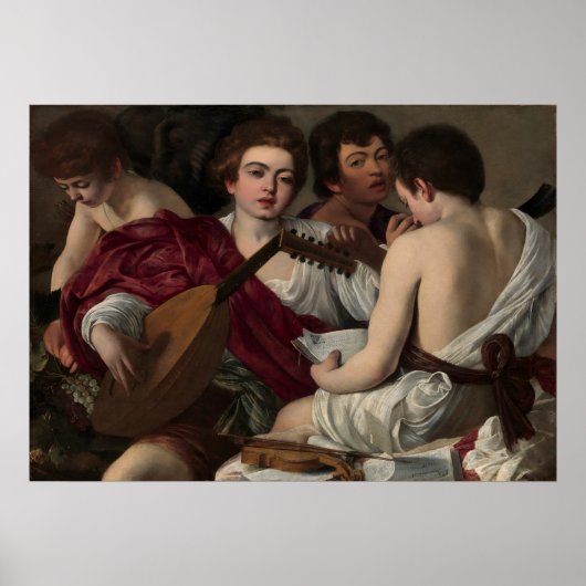 Die Musiker Michelangelo Merisi da Caravaggio Poster (Vorne)