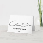 DIE MUSIKER-SERIE/DAS Gramaphon Dankeskarte (Rückseite)