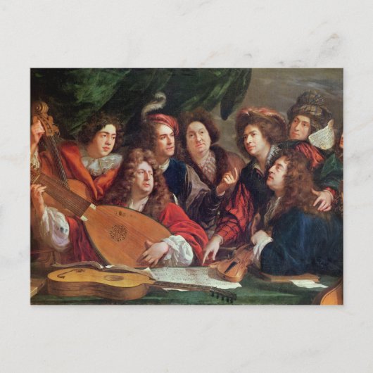 Die Musikgesellschaft, 1688 Postkarte (Vorderseite)