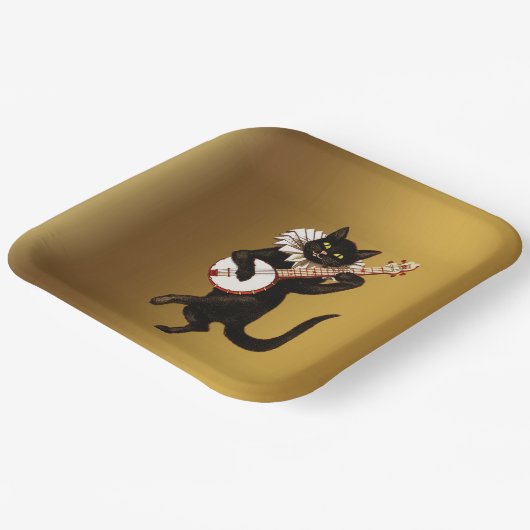 Die Musikkatze, Pappteller (Gewinkelt)