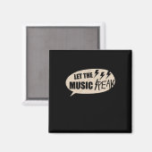 Die Musikspitze gelassen Magnet (Vorderseite/Rückseite)