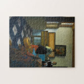Die Musikstunde 1662-1663 von Johannes Vermeer Puzzle (Horizontal)