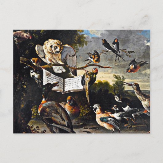 Die Musikstunde Postkarte (Vorderseite)