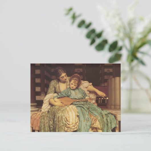 Die Musikstunde Postkarte (Stehend Vorderseite)