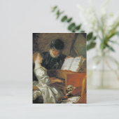 Die Musikstunde Postkarte (Stehend Vorderseite)