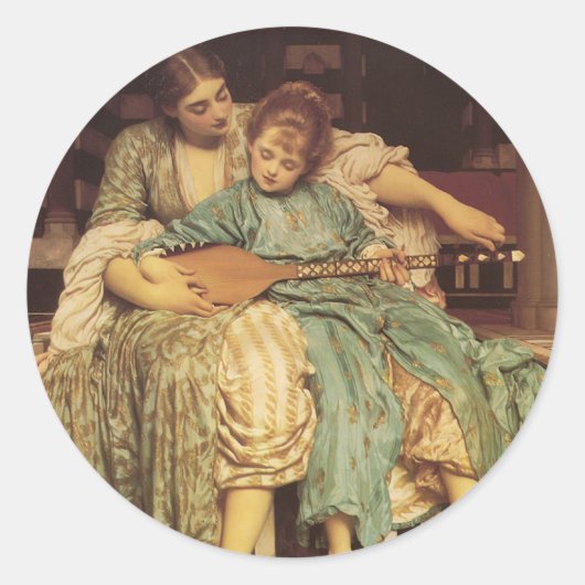 Die Musikstunde Runder Aufkleber (Vorderseite)