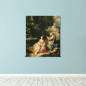 Die Musikstunde von 1749 Leinwanddruck (Insitu (Holzboden))