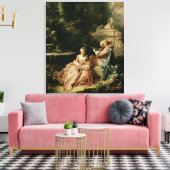 Die Musikstunde von 1749 Leinwanddruck (Insitu (Wohnzimmer))