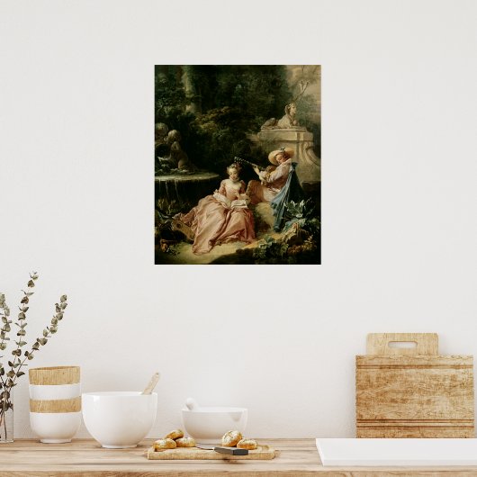 Die Musikstunde von 1749 Poster (Küche)