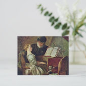 Die Musikstunde von Fragonard, Jean-Honoré (Best Postkarte (Stehend Vorderseite)