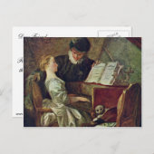 Die Musikstunde von Fragonard, Jean-Honoré (Best Postkarte (Vorne/Hinten)