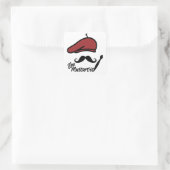 Die Mustartist-Aufkleber Quadratischer Aufkleber (Tasche)