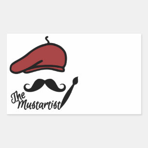 Die Mustartist-Sonderaufkleber Rechteckiger Aufkleber