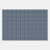 Die Muster Burgund und Marineblau Geschenkpapier Set (Vorderseite 3)