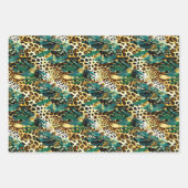 Die Muster Green und Gold von Safari Animals Geschenkpapier Set (Vorderseite 3)