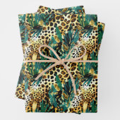 Die Muster Green und Gold von Safari Animals Geschenkpapier Set (Beispiel)