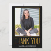 Die mutige Goldfolie danken Ihnen Dankeskarte (Vorderseite)