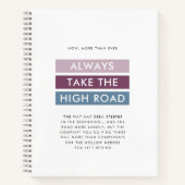 Die mutige Typografie nimmt den Höhepunkt Notizblock (Vorderseite)