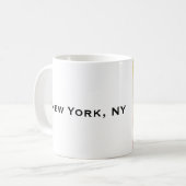 Die Mutter der Exilanten - Freiheitsinselstatue NY Kaffeetasse (Vorderseite Links)