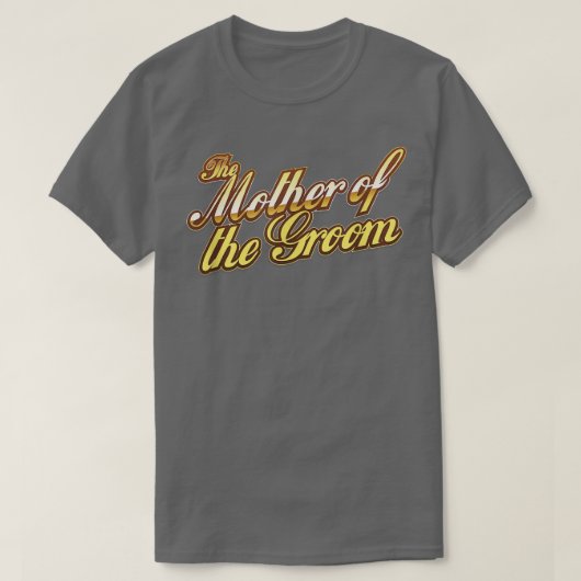 Die Mutter der Groom-Hochzeitsparty-Geschenke T-Shirt (Design vorne)