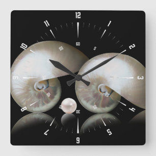 Die Mutter der Perlenuhr Quadratische Wanduhr