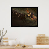 Die Mutter der Schlachten, die Patrioten führen Poster (Küche)