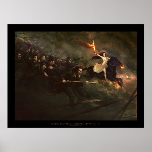 Die Mutter der Schlachten, die Patrioten führen Poster (Vorne)