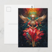 Die Mutter der Transformation Santa Muerte Postkarte (Vorne/Hinten)
