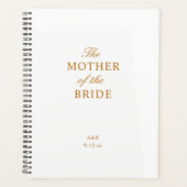 Die Mutter des Bride Gold White Planners Planer (Vorderseite)