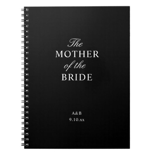 Die Mutter des Bride Spiral-Notebooks Notizblock (Vorderseite)