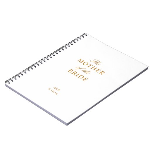 Die Mutter des Bride Spiral-Notebooks Notizblock (Linke Seite)