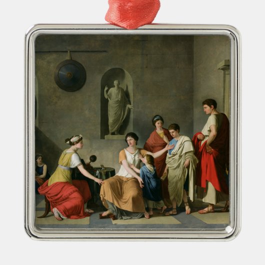 Die Mutter des Gracchi, c.1780 Ornament Aus Metall (Vorne)