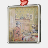 Die Mutter des Künstlers, die Frühstück, 1899-1904 Silbernes Ornament (Links)