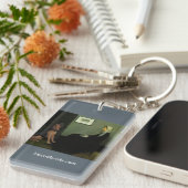 Die Mutter des Pfeifers mit Wimsey der Bluthund Schlüsselanhänger (Vorderseite rechts)