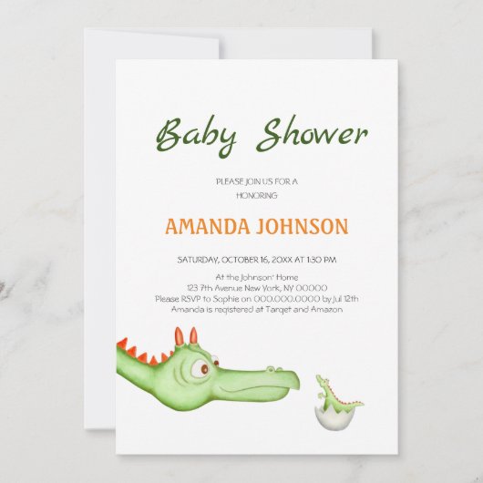 Die Mutter eines Drachen Einladung (Vorderseite)